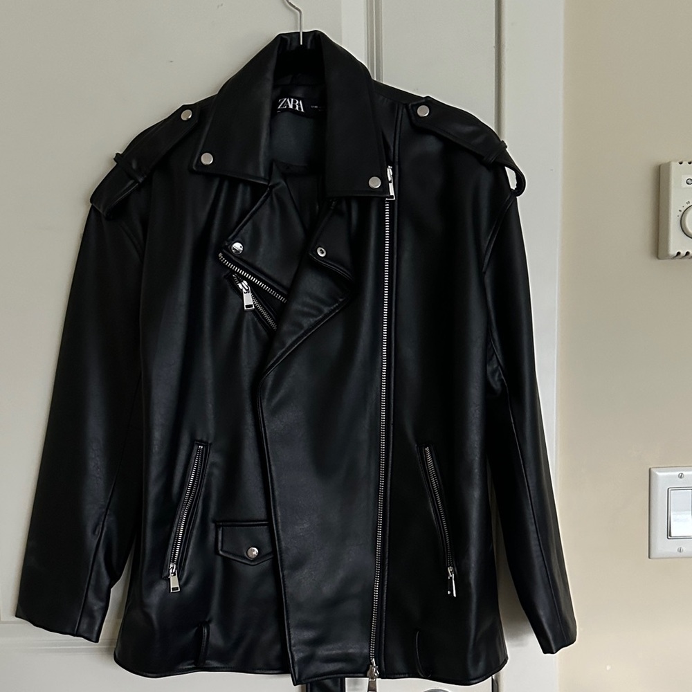 Zara Black Leather Jacket